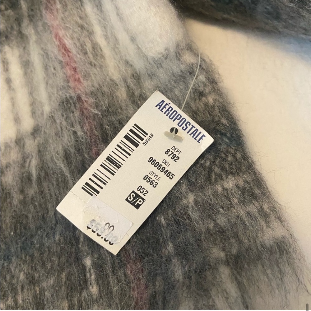 SOLD | Tokyo Darling | Oversized Fuzzy Plaid Coat - Picture 16 of 16